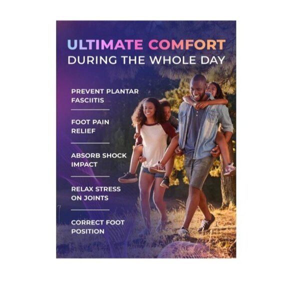 SOLD! Orthotic Shoe Insoles Strong Arch Support By EasyFeet S Men/M Women - Picture 4 of 12